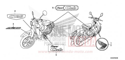 MARQUE/EMBLEME C125AK de 2019